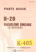 Komatsu-Komatsu Forklift H20.Z Series, Gas Engine Parts Manual 1989-H20.Z-01